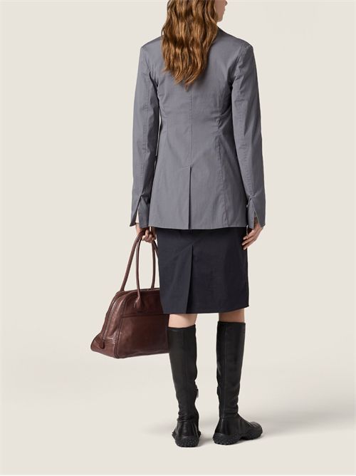 Gonna in popeline stretch MIU MIU | MG27766472F0002